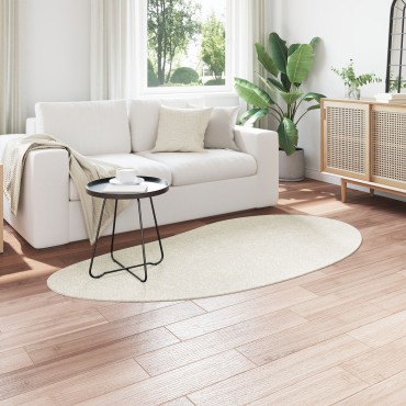 vidaXL Χαλιά Χώρου Κρεμ 100x200cm Πολυεστέρα Αντιολισθητικό
