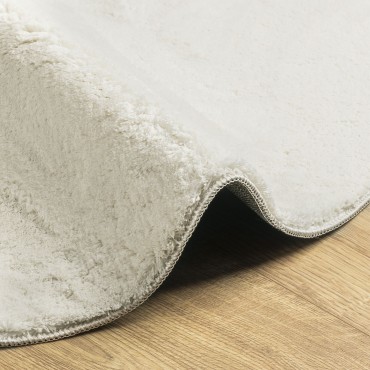 vidaXL Χαλιά  Κρεμ 120x170cm Αντιολισθητικά πολυεστερικές