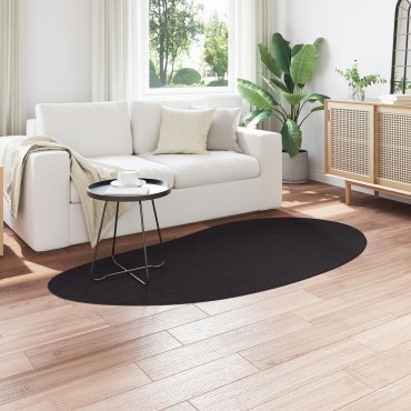 vidaXL Χαλί Χώρου Μαύρο 100x200cm Πολυεστέρα Αντιολισθητικό