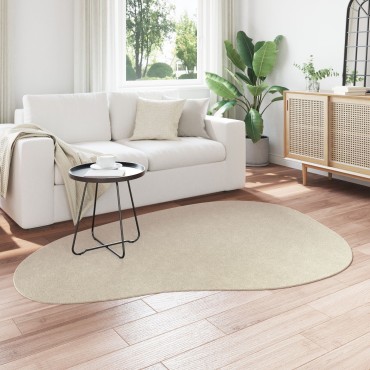 vidaXL Χαλιά Μπεζ Πολυεστέρας 140x200cm Αντιολισθητικό Χαλί Χώρου