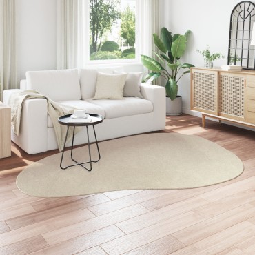 vidaXL Χαλιά Μπεζ Πολυεστέρας 160x230cm Αντιολισθητικό Χαλί