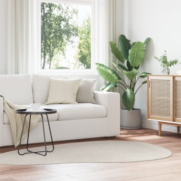 vidaXL Χαλί ""HUARTE"" Μικρή Πυκνότητα Μαλακό και Πλενόμενο Άμμος 140x200cm