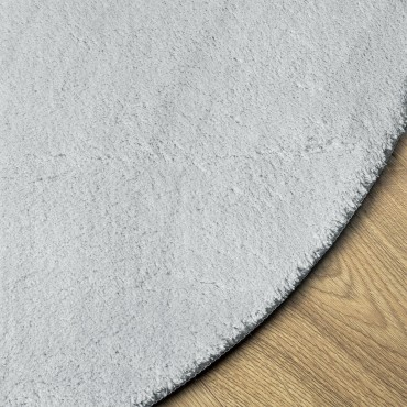vidaXL Χαλί  'HUARTE' Μικρού Σανού Μαλακό και Πλενόμενο Γκρι 80x150cm