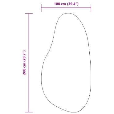 vidaXL Χαλιά Μαύρο Πολυεστέρας 100x200cm Διακοσμητικά ένθετα