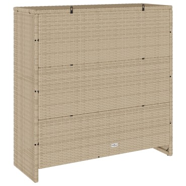 vidaXL Ντουλάπα Αποθήκευσης Μπεζ 100x36x102cm Ρατάν 1 τεμ.