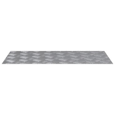 vidaXL Σκαλοπάτι 4 τμχ. 80 x 40 cm Ασημί Αλουμίνιο Ορθογώνιος
