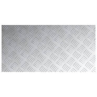 vidaXL Σκαλοπάτι 4 τμχ. 80 x 40 cm Ασημί Αλουμίνιο Ορθογώνιος