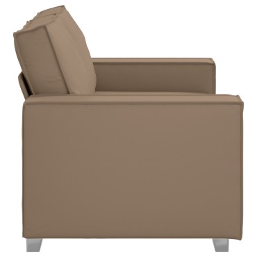 vidaXL Καναπές Loveseat Καφέ από Συνθετικό Δέρμα 160x78x84cm