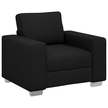 vidaXL Καθίσμα Σαλονιού Μαύρο ύφασμα 100x77x82cm