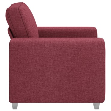vidaXL Πολυθρόνα Κρασί Κόκκινη Υφασμάτινη 100x77x82cm 1 τεμ. Γωνιακός