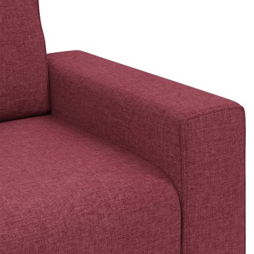 vidaXL Πολυθρόνα Κρασί Κόκκινη Υφασμάτινη 100x77x82cm 1 τεμ. Γωνιακός