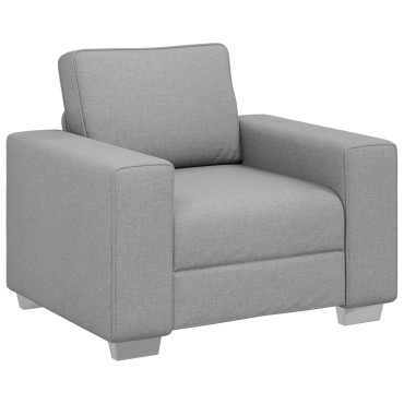 vidaXL Πολυθρόνα Σύννεφο Γκρι από Υφασμα 100x77x82cm 1 τεμ. Γωνιακός