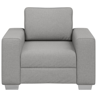 vidaXL Πολυθρόνα Σύννεφο Γκρι από Υφασμα 100x77x82cm 1 τεμ. Γωνιακός