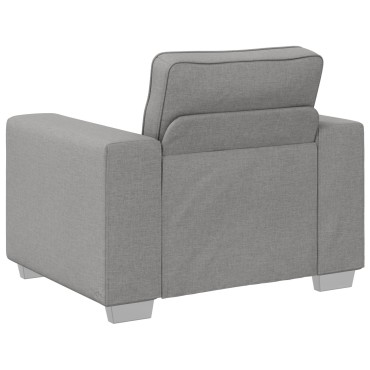 vidaXL Πολυθρόνα Σύννεφο Γκρι από Υφασμα 100x77x82cm 1 τεμ. Γωνιακός