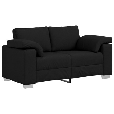 vidaXL Καναπέδας Loveseat Μαύρος Υφάσματος