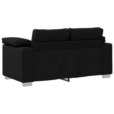 vidaXL Καναπέδας Loveseat Μαύρος Υφάσματος