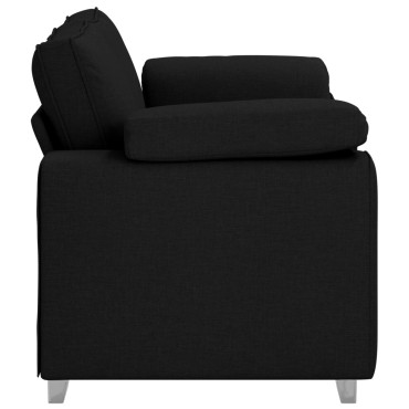 vidaXL Καναπέδας Loveseat Μαύρος Υφάσματος