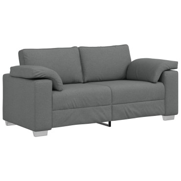 vidaXL Καναπέδες Loveseat Σκούρο Γκρι Υφάσματος 180x77x82cm