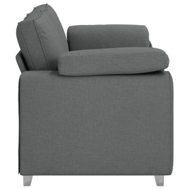 vidaXL Καναπέδες Loveseat Σκούρο Γκρι Υφάσματος 180x77x82cm