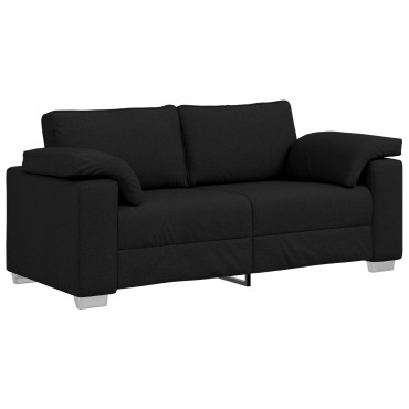 vidaXL Μαύρος Καναπές Loveseat Υφασμάτινος 180x77x82cm