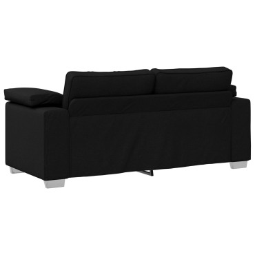 vidaXL Μαύρος Καναπές Loveseat Υφασμάτινος 180x77x82cm