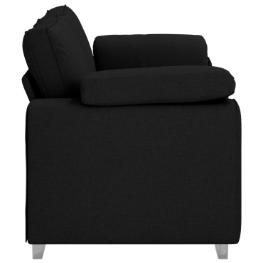 vidaXL Μαύρος Καναπές Loveseat Υφασμάτινος 180x77x82cm