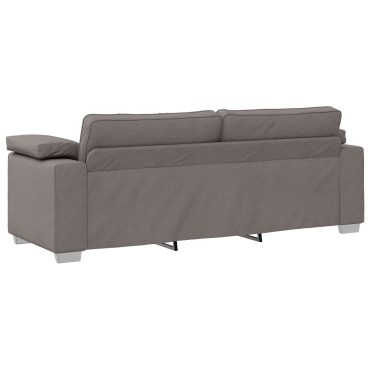 vidaXL Καναπές 3 Θέσεων Ταμπά Υφασμάτινος 219x77x82cm