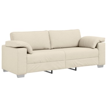 vidaXL Καναπές τριών θέσεων Λινό 219x77x82cm