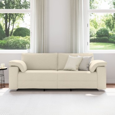 vidaXL Καναπές τριών θέσεων Λινό 219x77x82cm