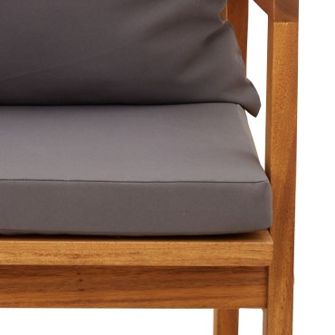 vidaXL Κα Chairs 2 τεμ. 59.5x65x71.5cm Μασίφ ξύλο ακακίας Διθέσιος
