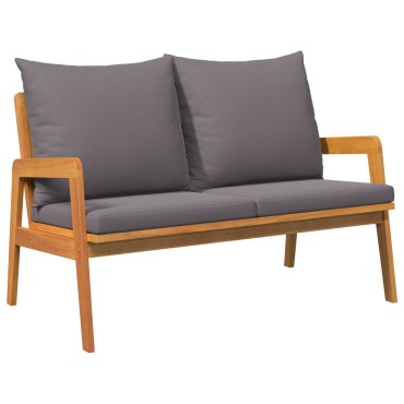 vidaXL Πάγκος Κήπου με Μαξιλάρια 115x65x71cm Μασίφ Ξύλο Ακακίας