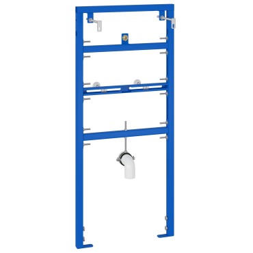 vidaXL Αξεσουάρ Μπάνιου Στήριξης Μπλε Ατσάλι 50 x 17.5 x 139 εκ