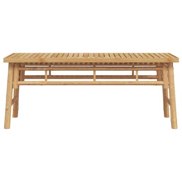 vidaXL Πάγκος Κήπου  110x38x45cm μπαμπού 1 τεμ.