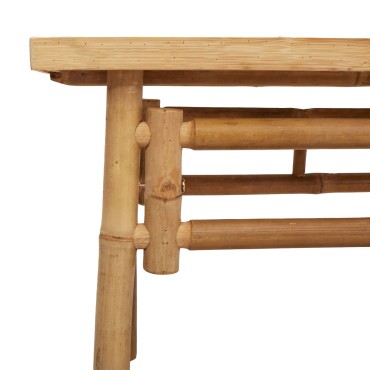 vidaXL Πάγκος Κήπου  110x38x45cm μπαμπού 1 τεμ.
