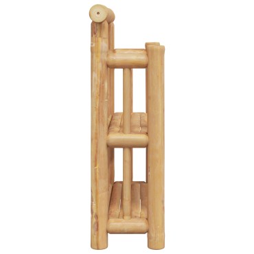 vidaXL Ράφι Τοίχου 2-επίπεδο 40x13x44cm σε Μπαμπού 1 τεμ.