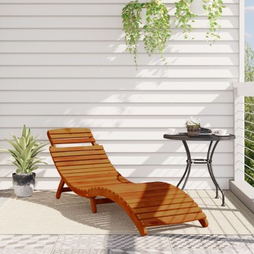 vidaXL Ξαπλώστρες 2 τεμ. από Μασίφ Ξύλο Ακακίας 184x55x64cm