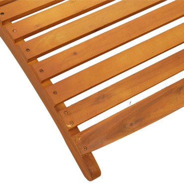 vidaXL Ξαπλώστρες 2 τεμ. από Μασίφ Ξύλο Ακακίας 184x55x64cm