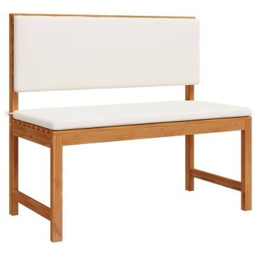 Πάγκος Κήπου vidaXL με Μαξιλάρια 100x50x91cm Μασίφ Ξύλο Ακακίας
