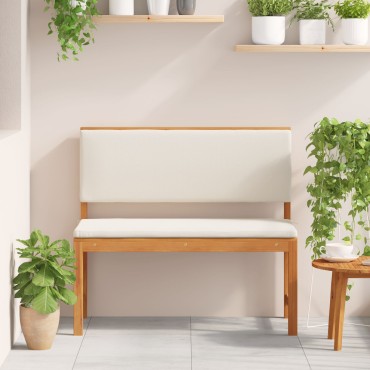 Πάγκος Κήπου vidaXL με Μαξιλάρια 100x50x91cm Μασίφ Ξύλο Ακακίας