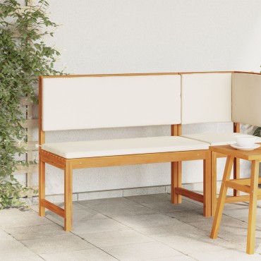 Πάγκος Κήπου vidaXL με Μαξιλάρια 100x50x91cm Μασίφ Ξύλο Ακακίας