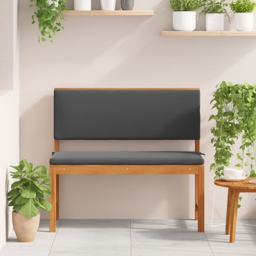 πάγκος κήπου vidaXL με μαξιλάρια 100x50x91cm από μασίφ ξύλο ακακίας