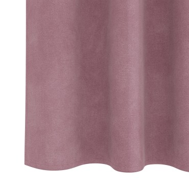 Curtains Blackout vidaXL με Ταινία κορυφής 2 τμχ Ροζ βελούδο