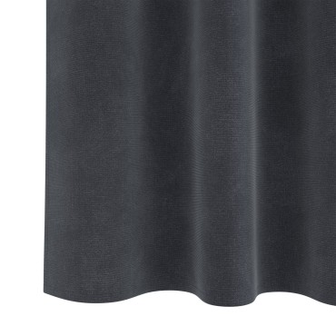 Curtains Blackout vidaXL με Ταινία Κορυφής 2 τεμάχια Ανοιχτό Γκρι Βελούδο