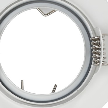 vidaXL Ενσωματωμένα Φωτιστικά 24 τεμ Στρογγυλά GU10 Λευκό Ø90 χλστ Χάλυβας