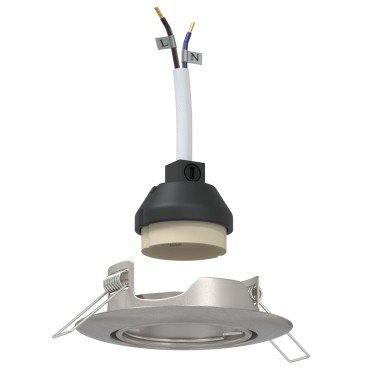 vidaXL Εσοχή Φωτιστικά 12 τεμ Στρογγυλά GU10 Ασημί Ø90 mm Χάλυβας