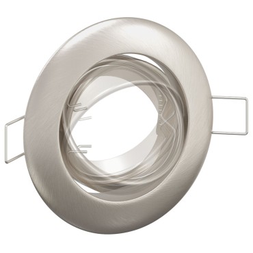 vidaXL Εσοχή Φωτιστικά 12 τεμ Στρογγυλά GU10 Ασημί Ø90 mm Χάλυβας
