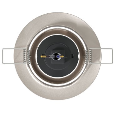 vidaXL Εσοχή Φωτιστικά 12 τεμ Στρογγυλά GU10 Ασημί Ø90 mm Χάλυβας