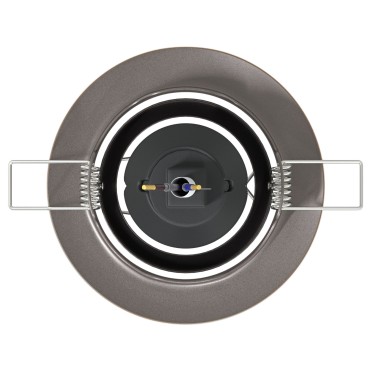 vidaXL Κρυφά Φώτα 6 τμχ Στρογγυλά GU10 Ορείχαλκος Ø90 mm Ατσάλι