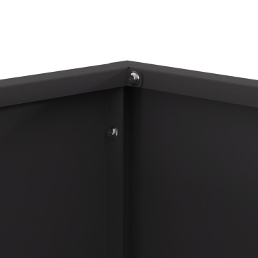 vidaXL Σχάρα Φωτιάς Τετράγωνη Μαύρη 40x40x30 εκ Ατσάλι