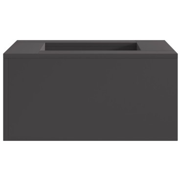 vidaXL Φωτιά Μπολ Μαύρο 60 x 60 x 30 cm Ατσάλι Σκληρυθέν στον Αέρα